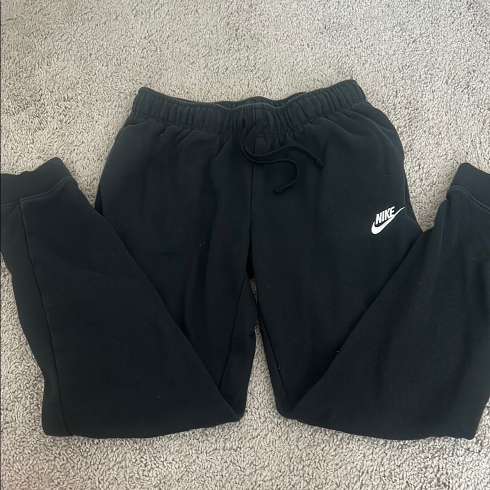 Nike Black Sweatpants with Tapered Ankles